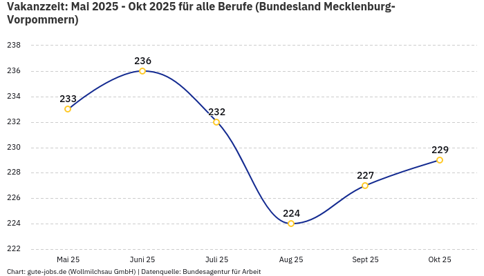 Vakanzzeit: Mai 2025 - Okt 2025 | Für alle Berufe | Bundesland Mecklenburg-Vorpommern