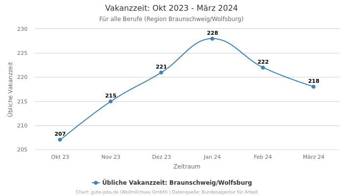 Vakanzzeit: Okt 2023 - März 2024 | Für alle Berufe | Region Braunschweig/Wolfsburg