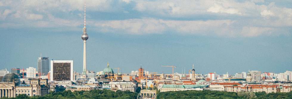 Skyline von Berlin mit Fernsehturm